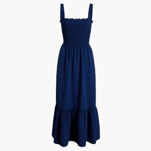 Hill House Home The Anjuli Nap Dress - Navy Crepe Size LWrinkle Resistant Navy C